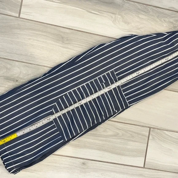 Tulip Brand Lightweight Cotton Striped Cropped Pants Sz XS - Picture 2 of 12